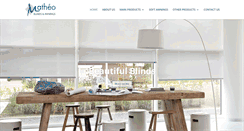 Desktop Screenshot of matheoblinds.co.za